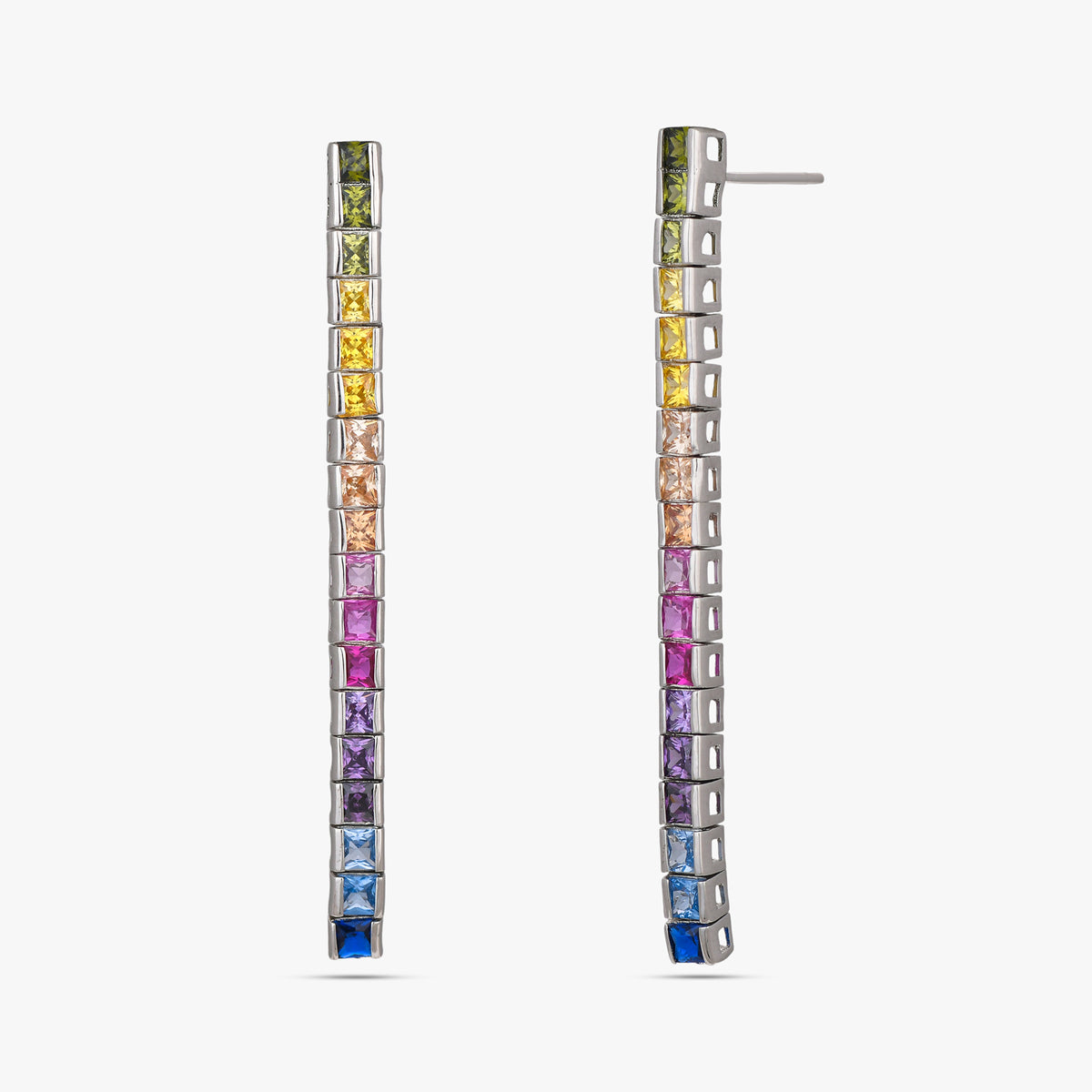 Rainbow Spectrum Drop Earrings