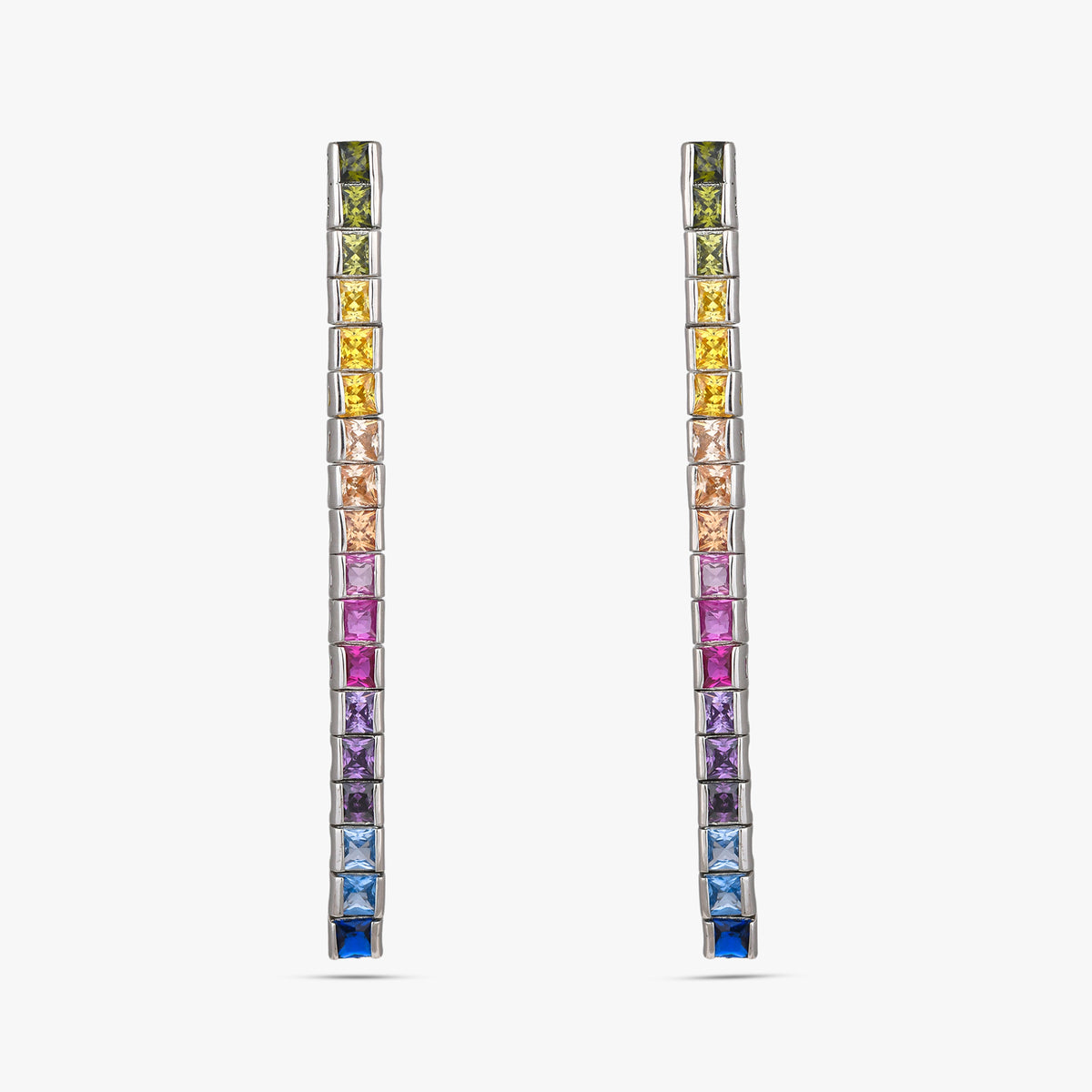 Rainbow Spectrum Drop Earrings