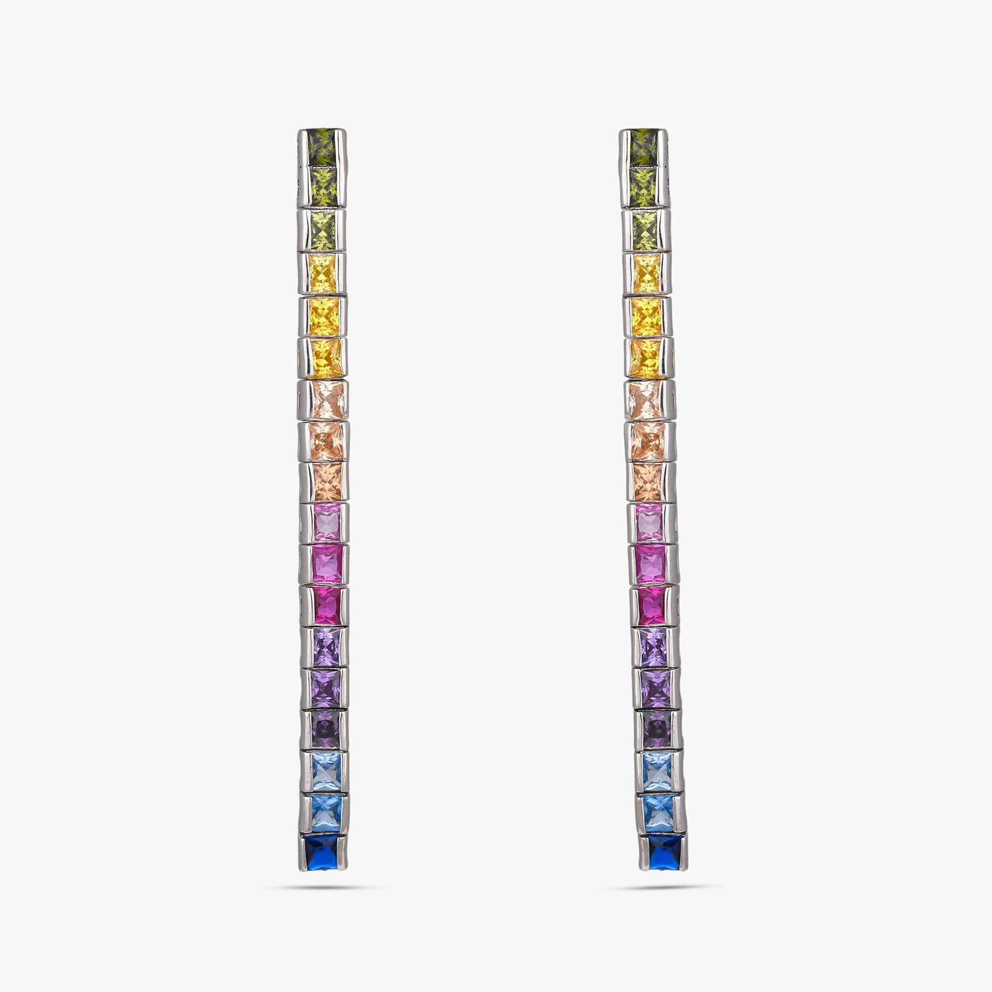 Rainbow Spectrum Drop Earrings