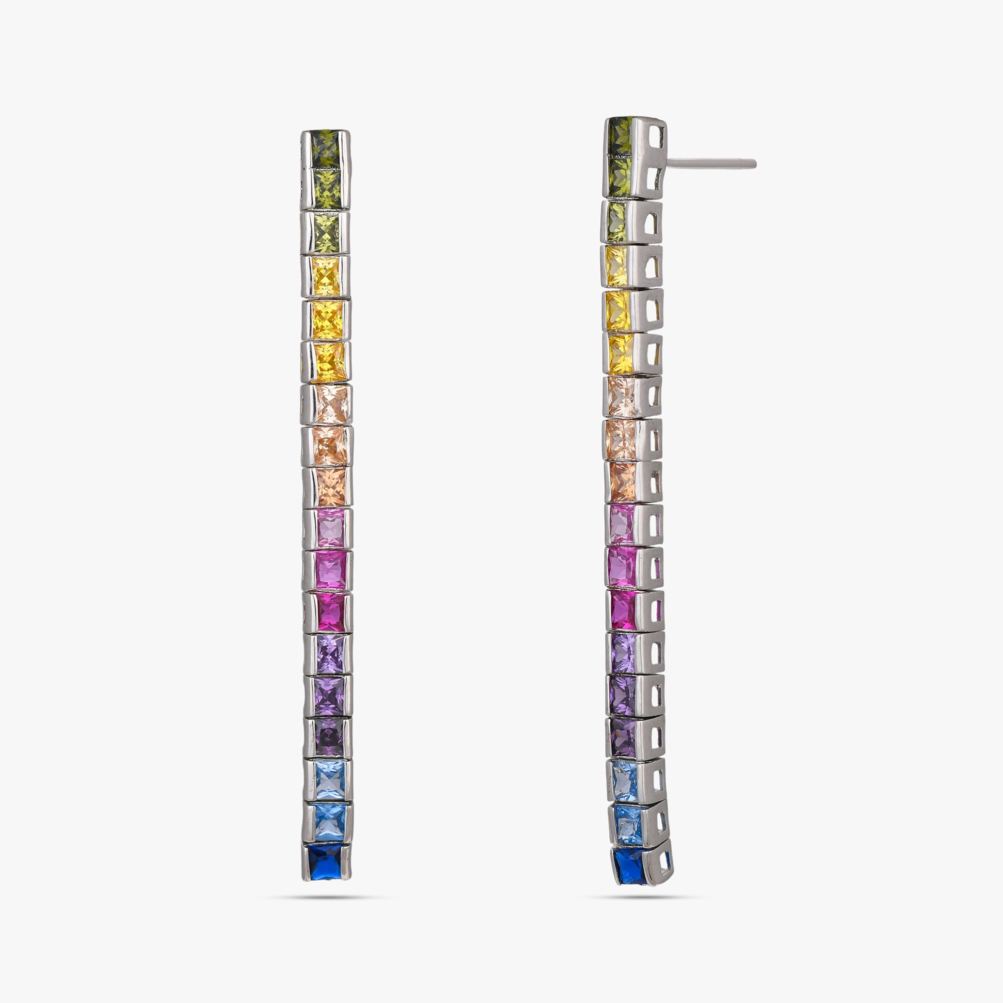 Rainbow Spectrum Drop Earrings