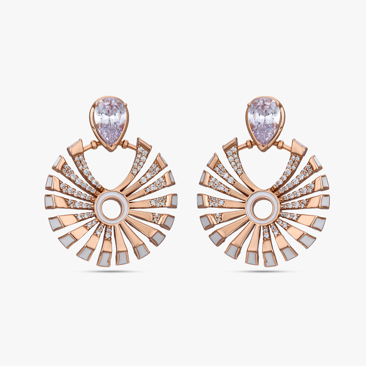Regal Triple-Tier Earrings