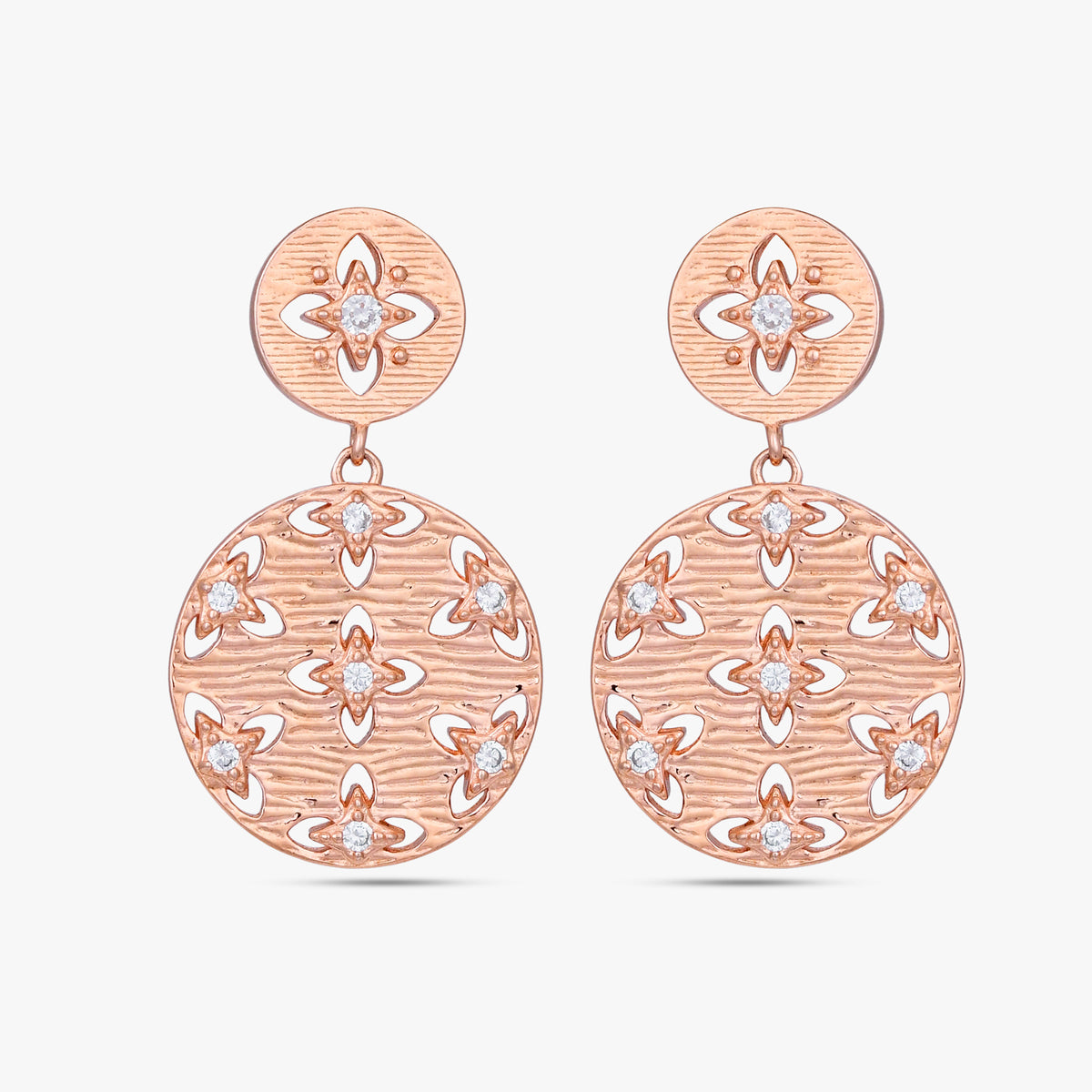 Mystic Charm Rose-Gold Earrings