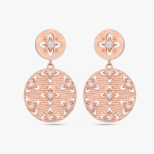 Load image 1 in gallery view. Mystic Charm Rose-Gold Earrings