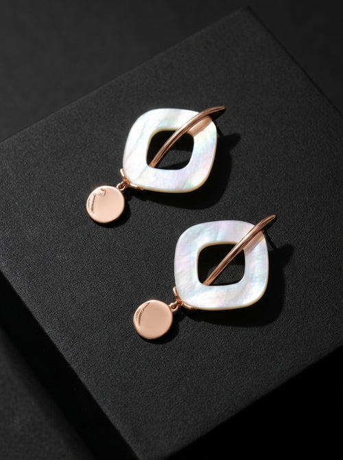 Load image 1 in gallery view. Lumina Geometric Drop Earrings