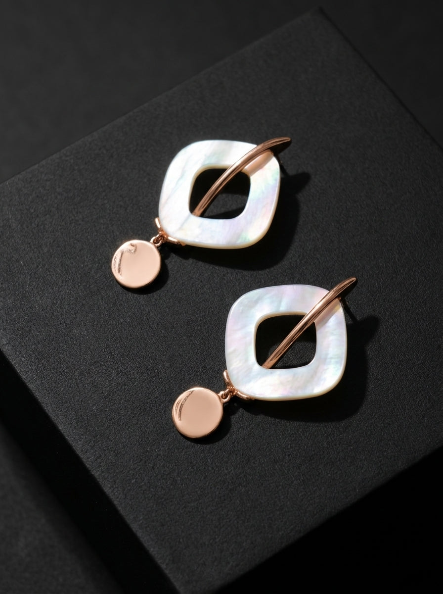 Lumina Geometric Drop Earrings