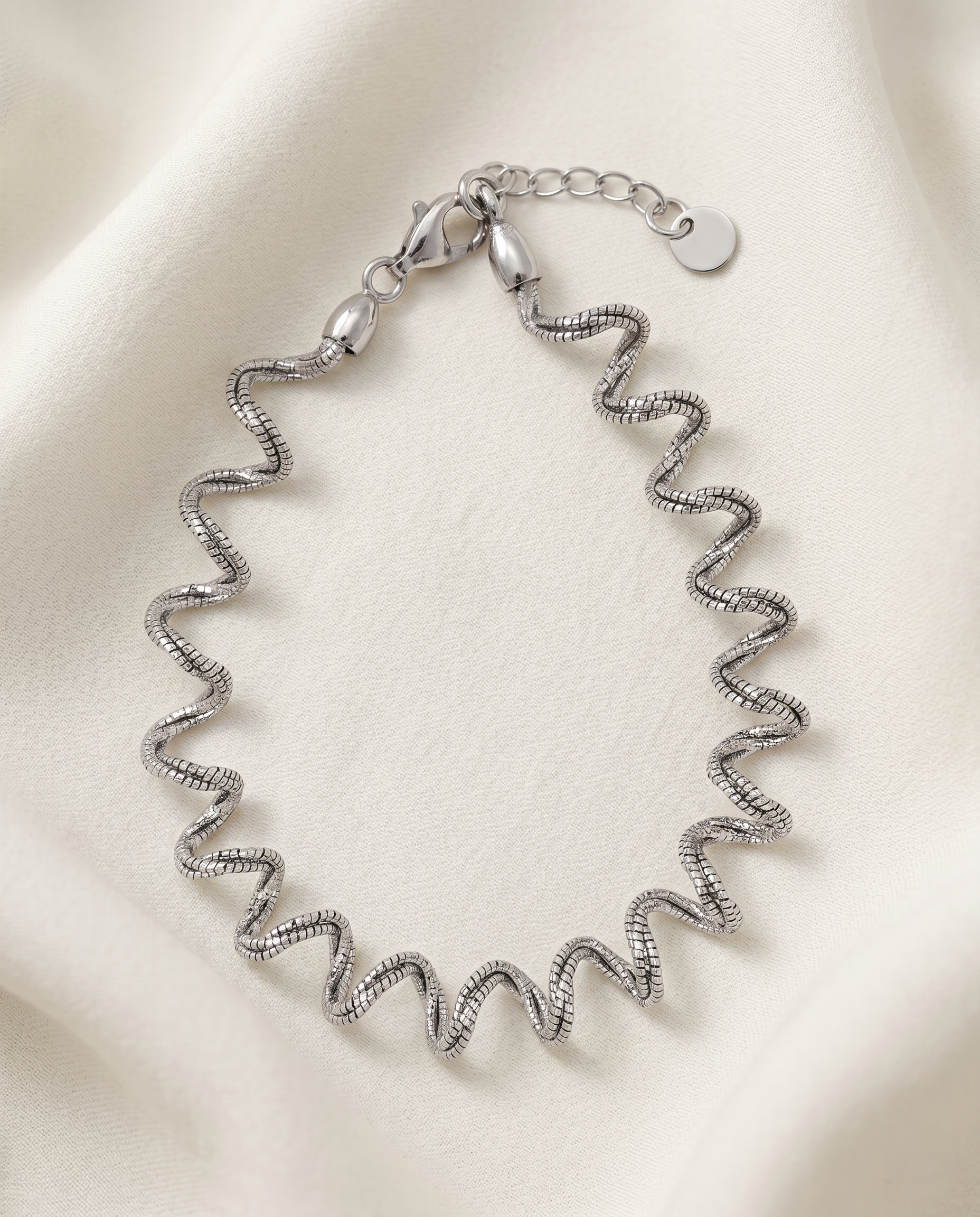 Spiral Silver Bracelet