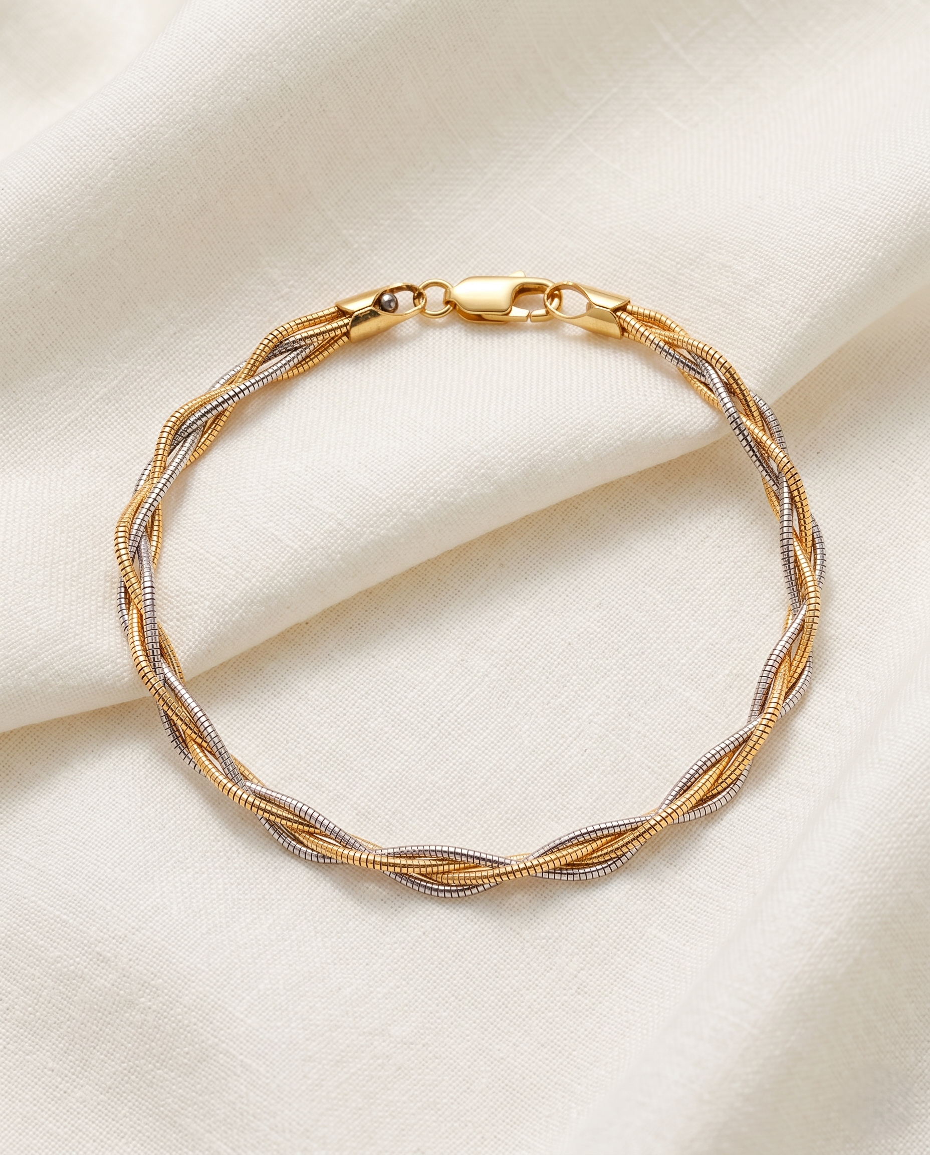 Elegant Mixed-Metal Bracelet