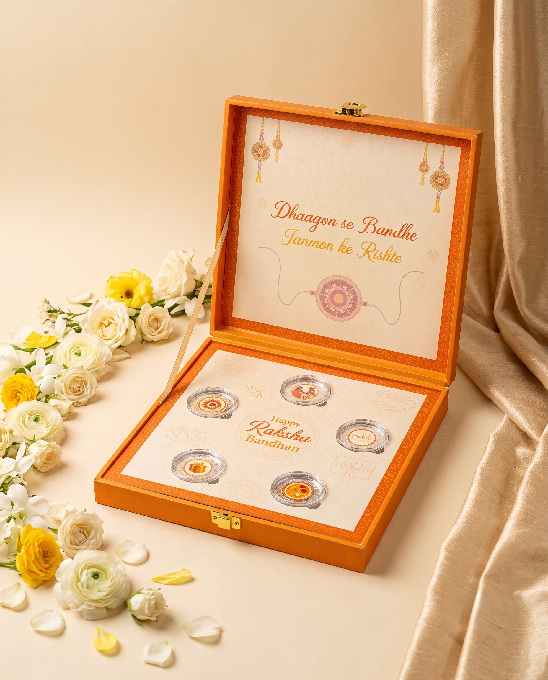 10G PURE SILVER COIN RAKHI HAMPER