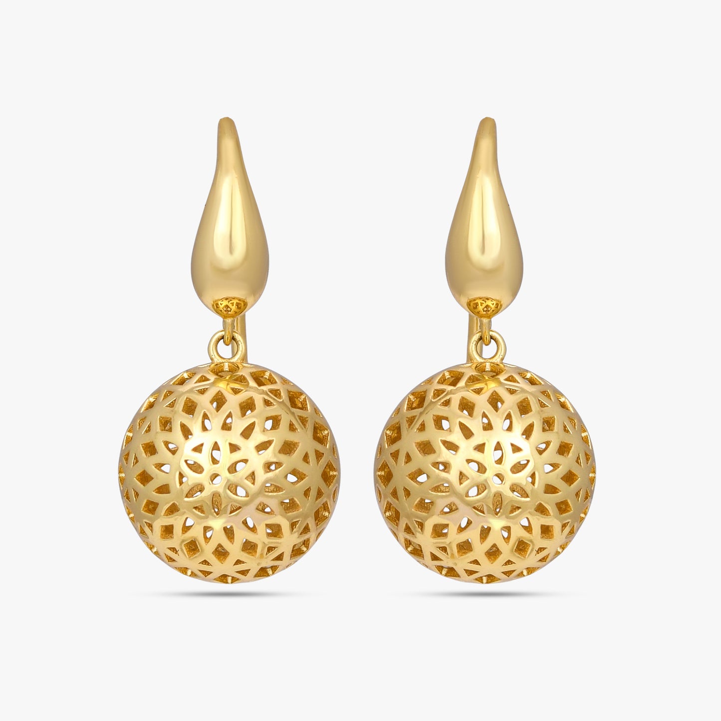 Aura Perforated Globe Earrings