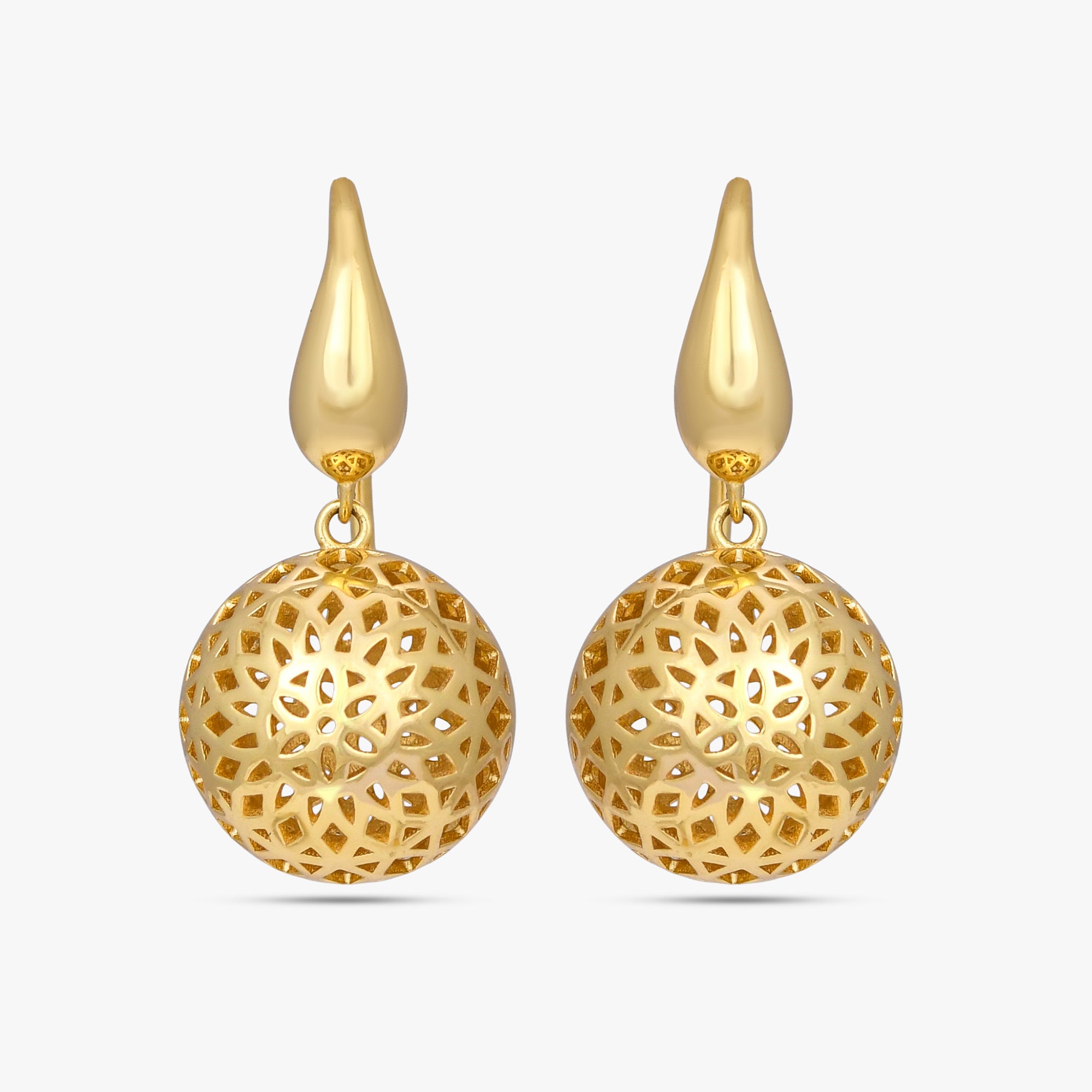 Aura Perforated Globe Earrings