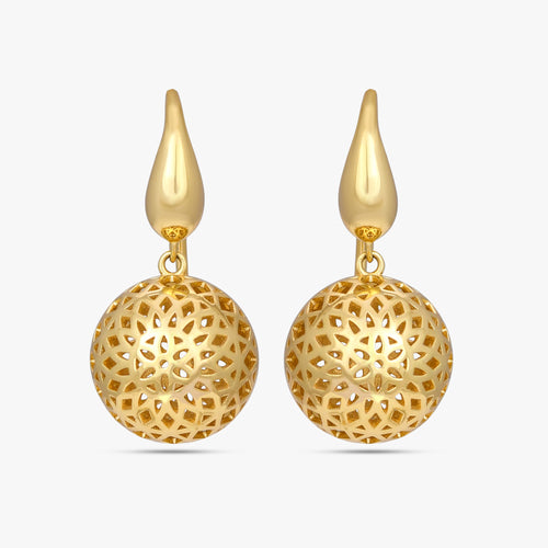 Load image 1 in gallery view. Aura Perforated Globe Earrings
