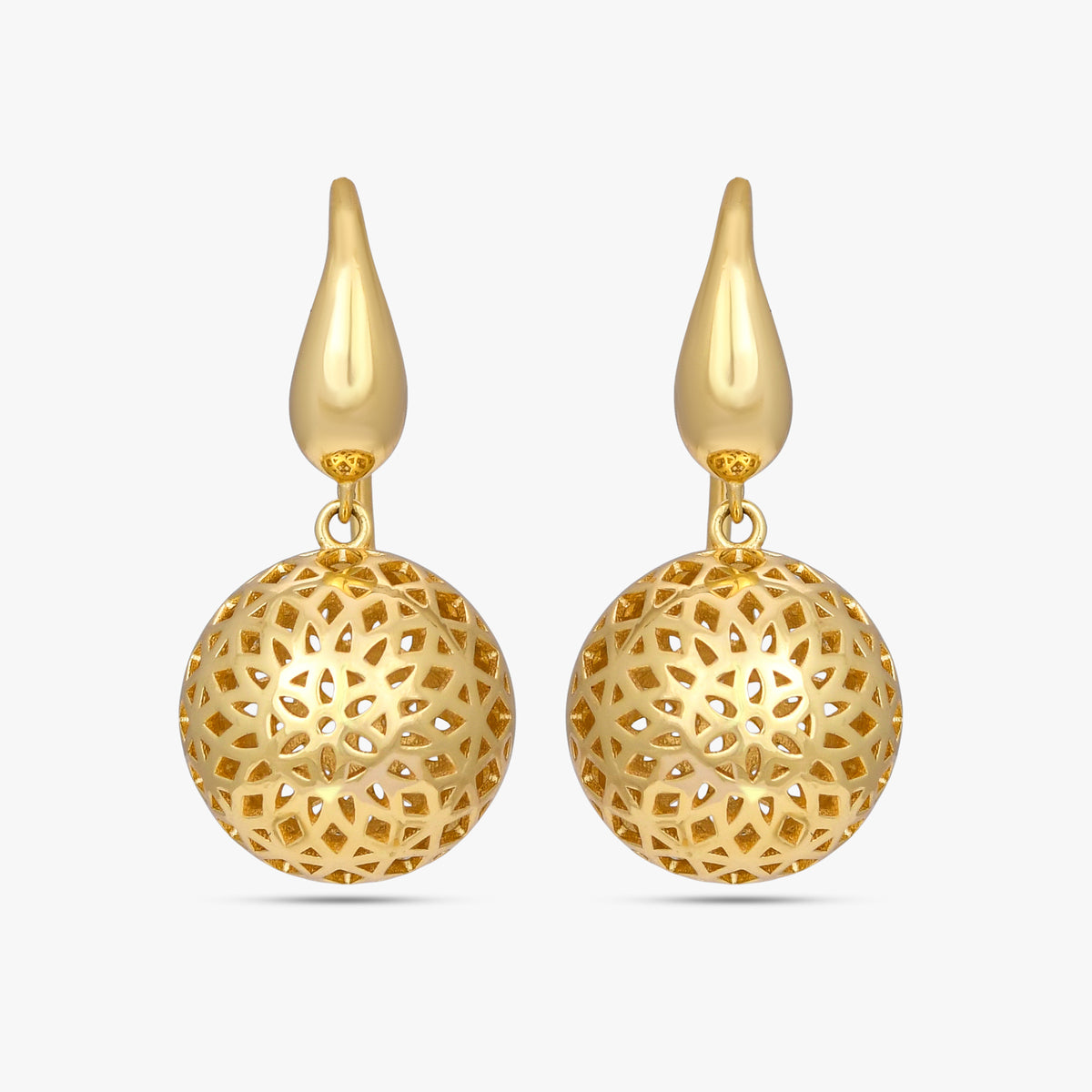Aura Perforated Globe Earrings