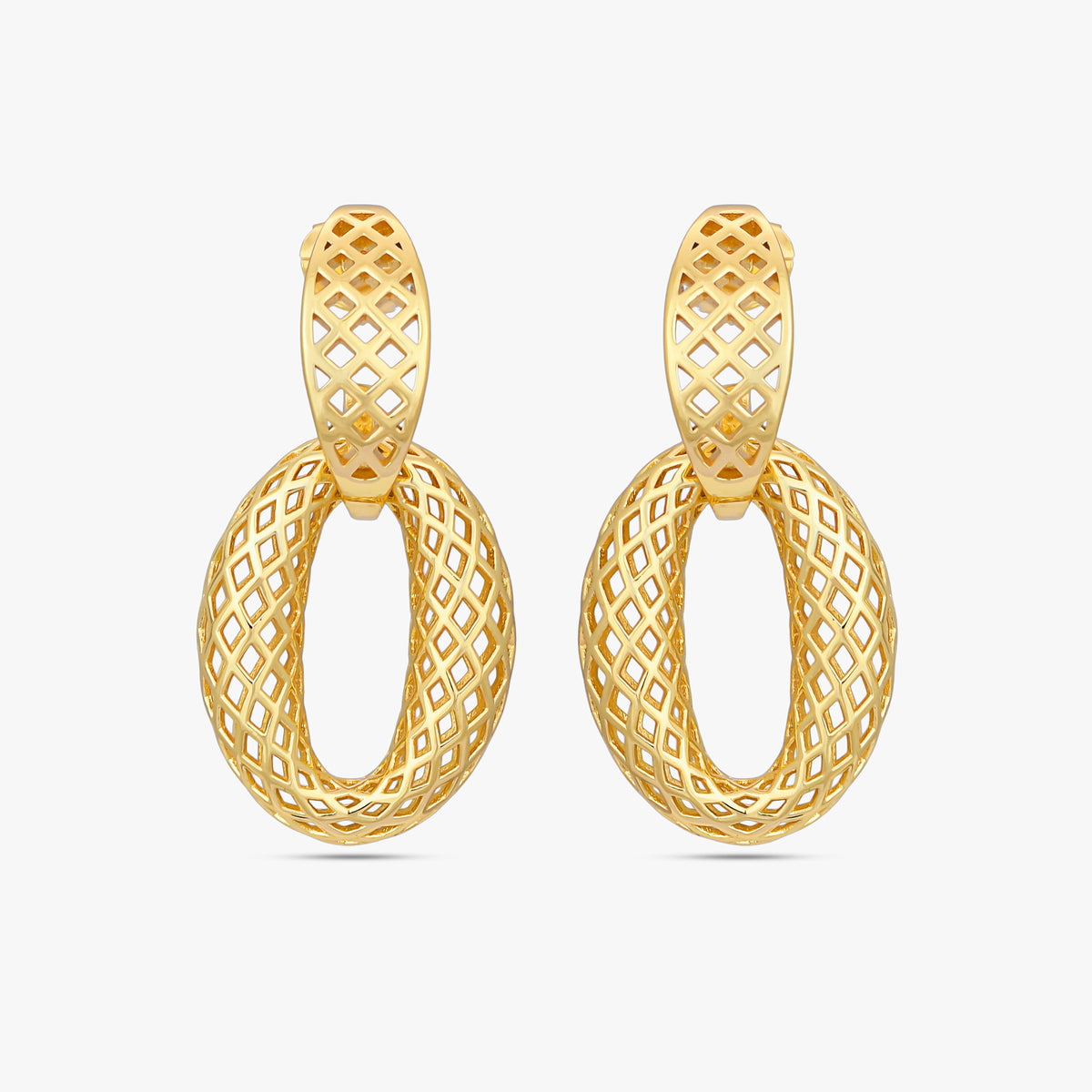 Regency Lattice Drop Earrings