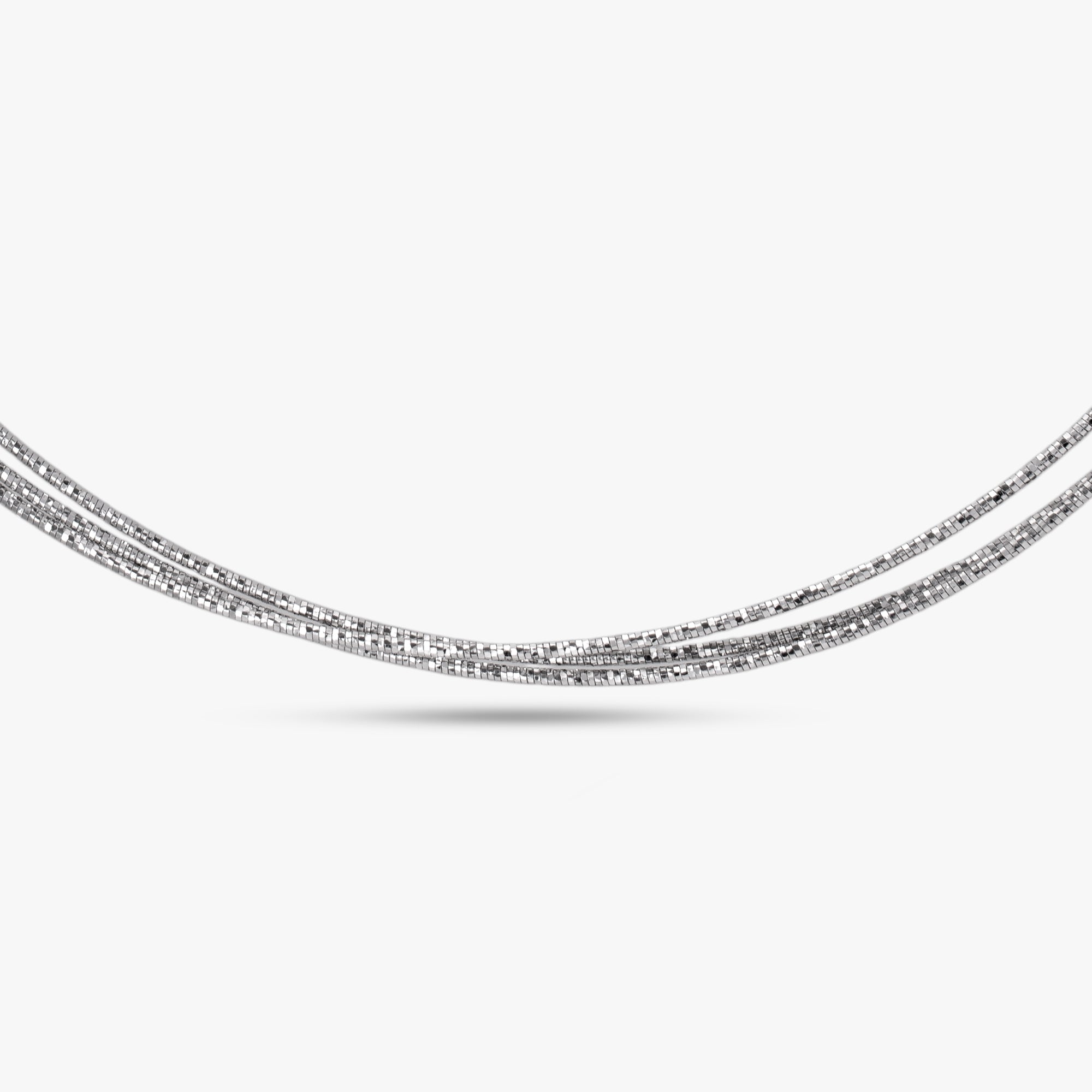 Modern Italian Silver Hasli Chain