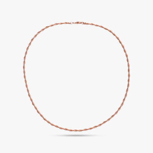 Load image 1 in gallery view. Italian Twisted Silver Necklace