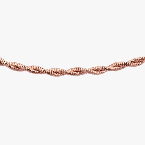 Load image 1 in gallery view. Italian Twisted Silver Necklace