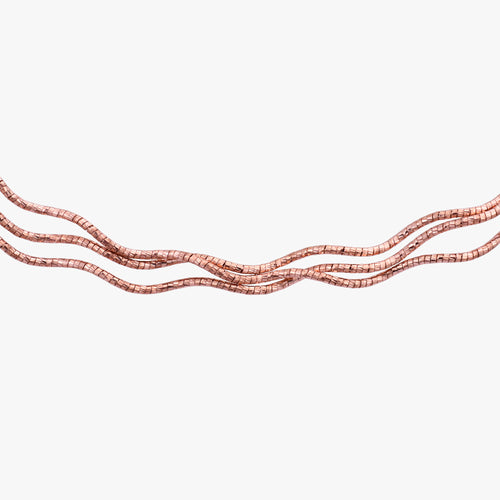 Load image 1 in gallery view. Rose Gold Wavy Hasli