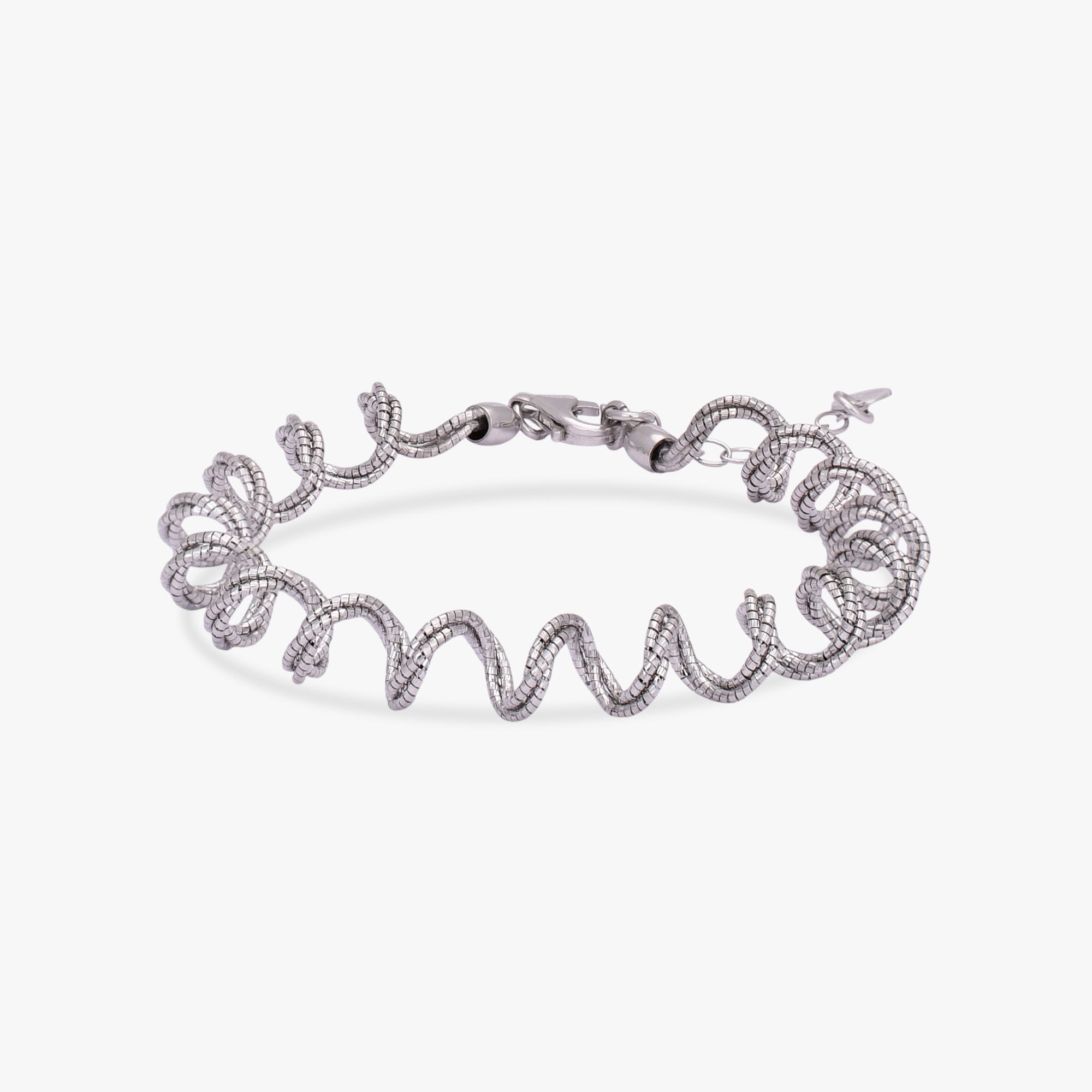 Spiral Silver Bracelet