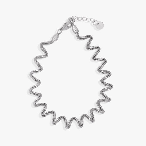 Load image 1 in gallery view. Spiral Silver Bracelet