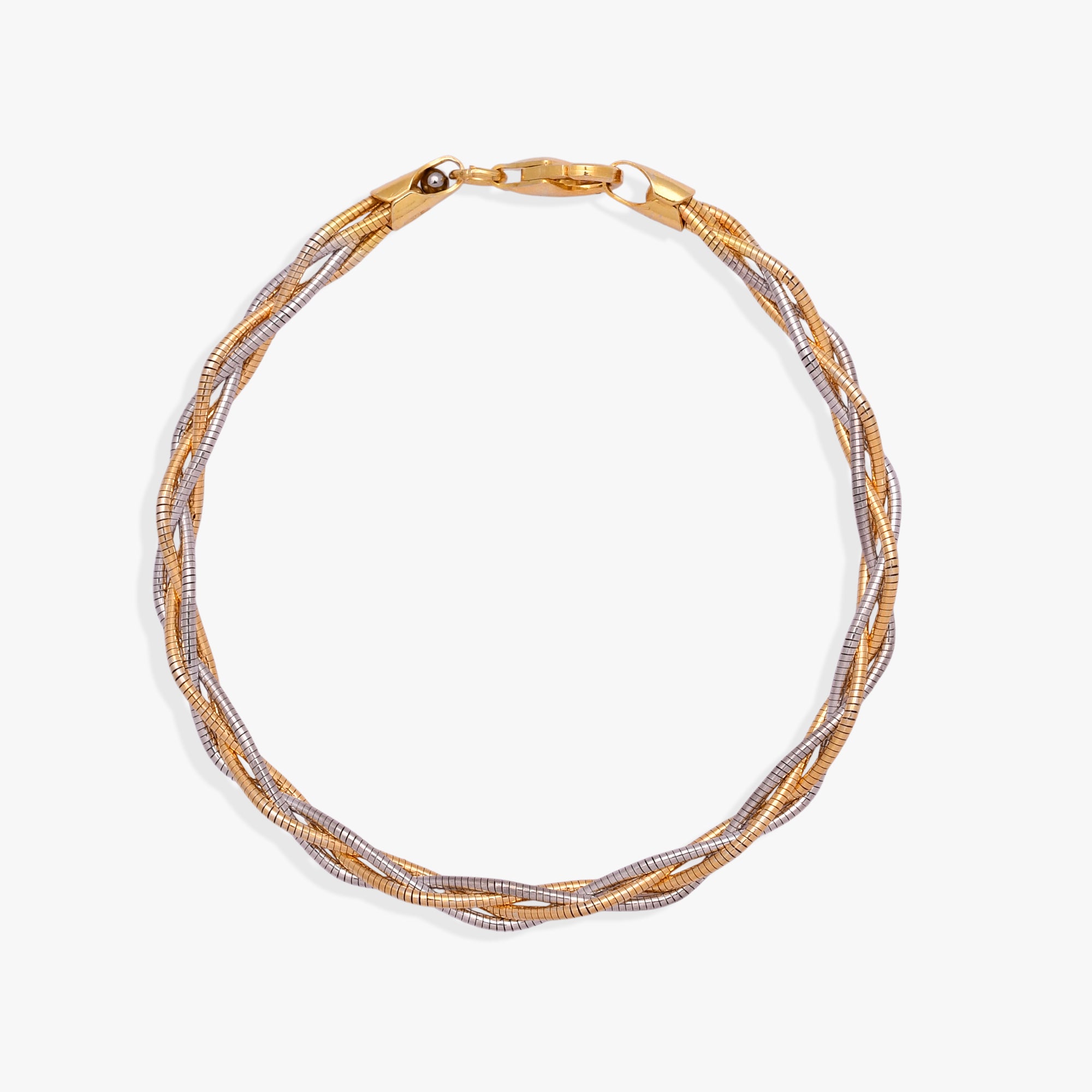 Elegant Tricolor Braided Bracelet