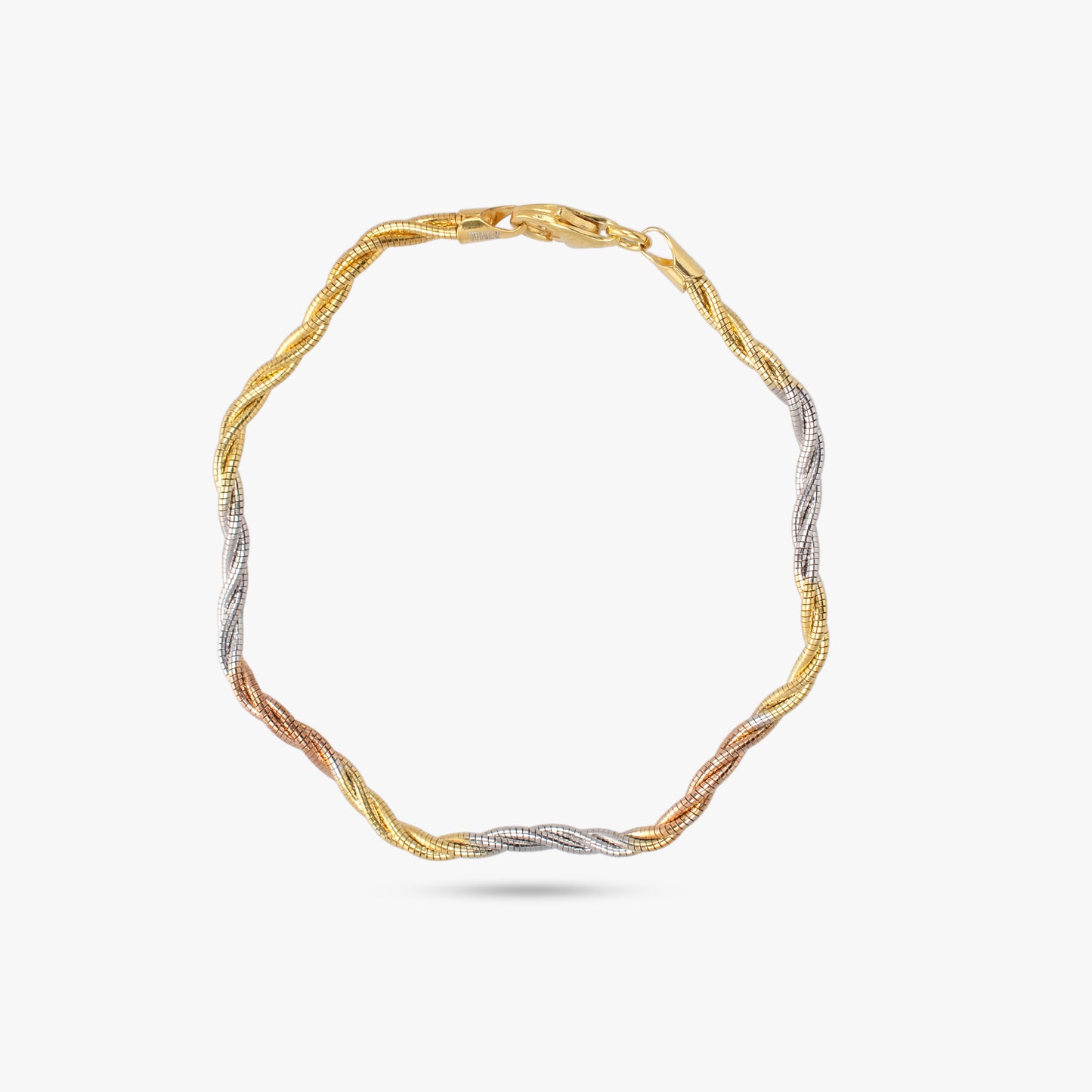 Elegant Tricolor Braided Bracelet