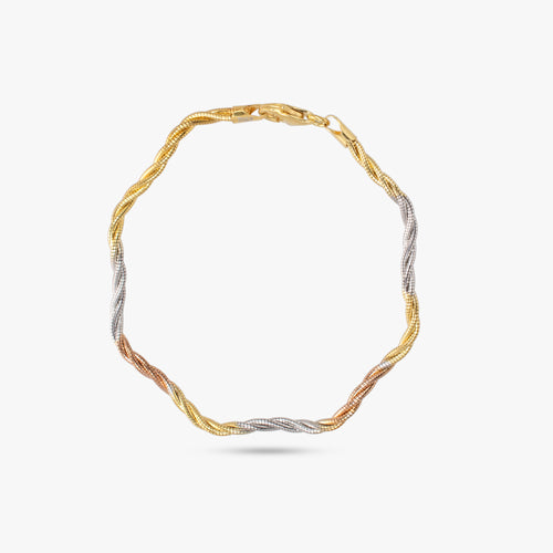 Load image 1 in gallery view. Elegant Tricolor Braided Bracelet