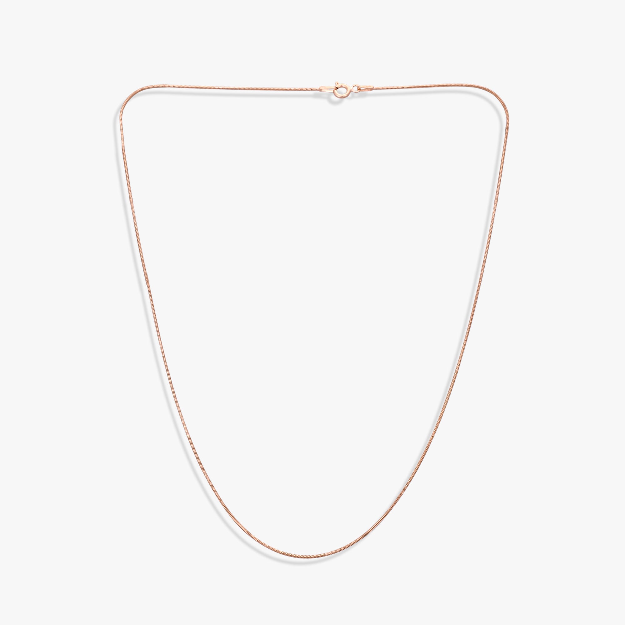 Italian Rose Gold Box Chain