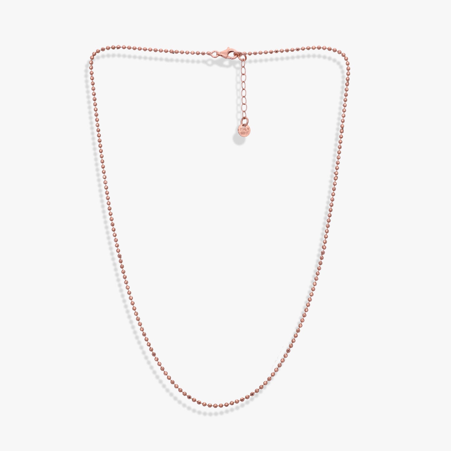 Sleek Rose Silver Chain