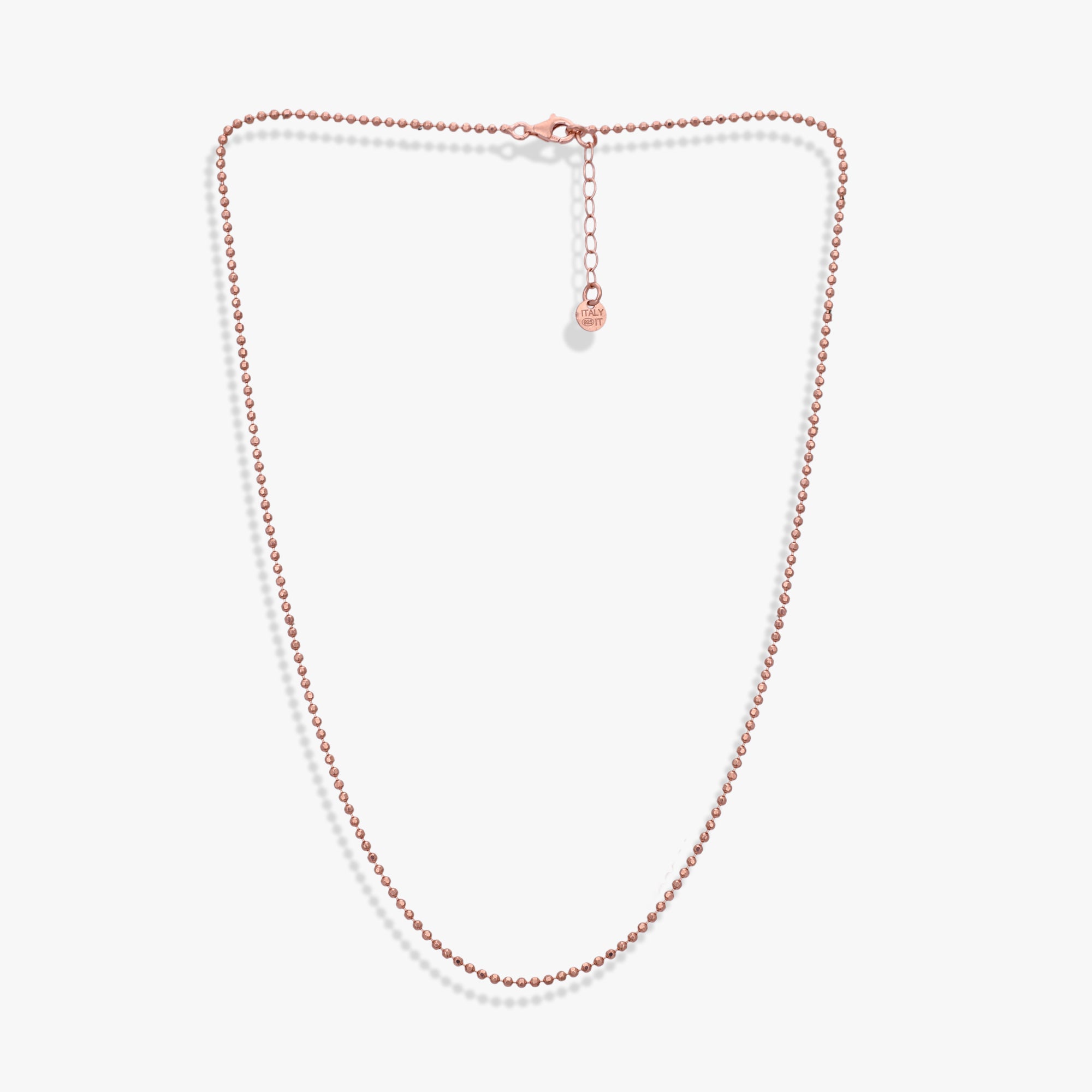 Sleek Rose Silver Chain
