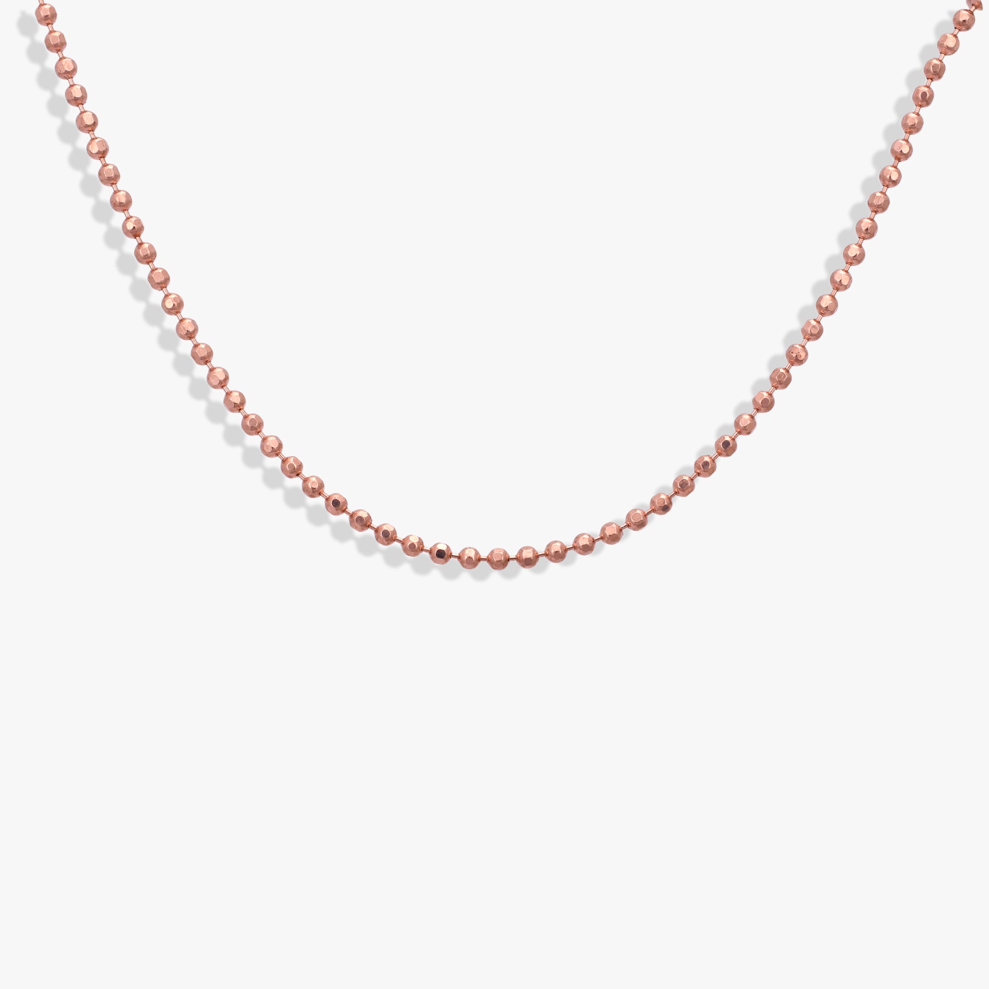Sleek Rose Silver Chain