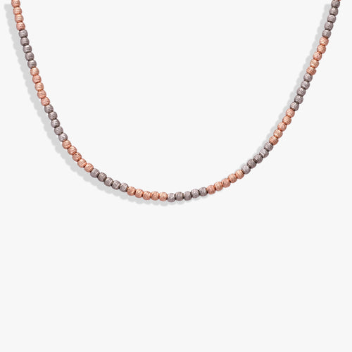 Load image 1 in gallery view. Tricolor Layered Silver Chain