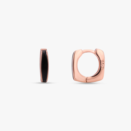 Load image 1 in gallery view. Minimalist Geometric Huggie Hoops