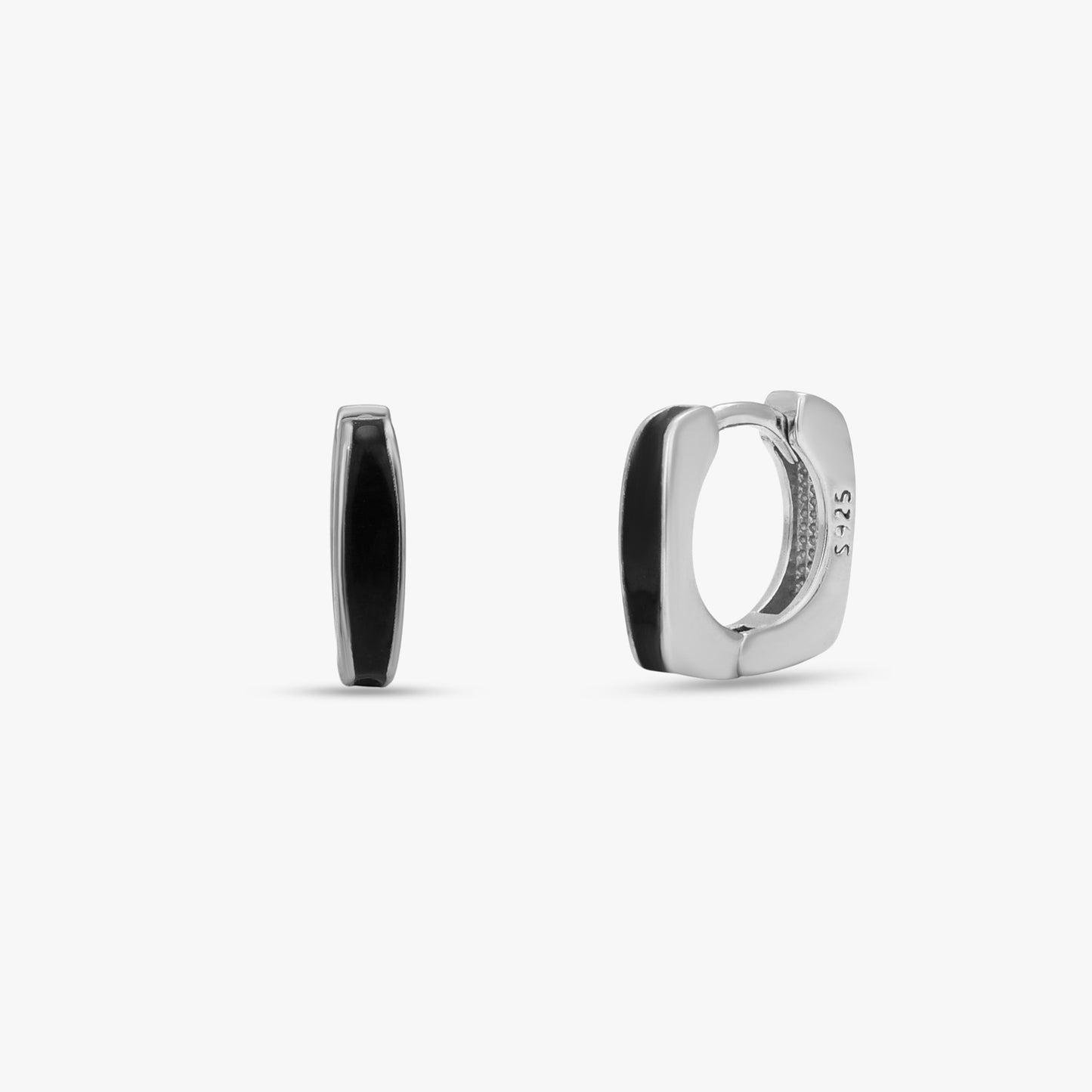 Minimalist Geometric Huggie Hoops