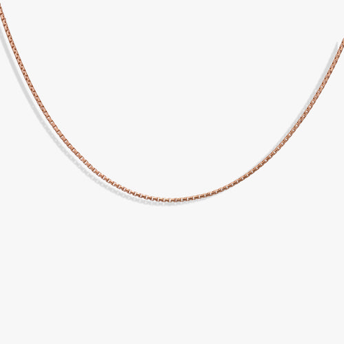 Load image 1 in gallery view. Rose Gold Box Chain