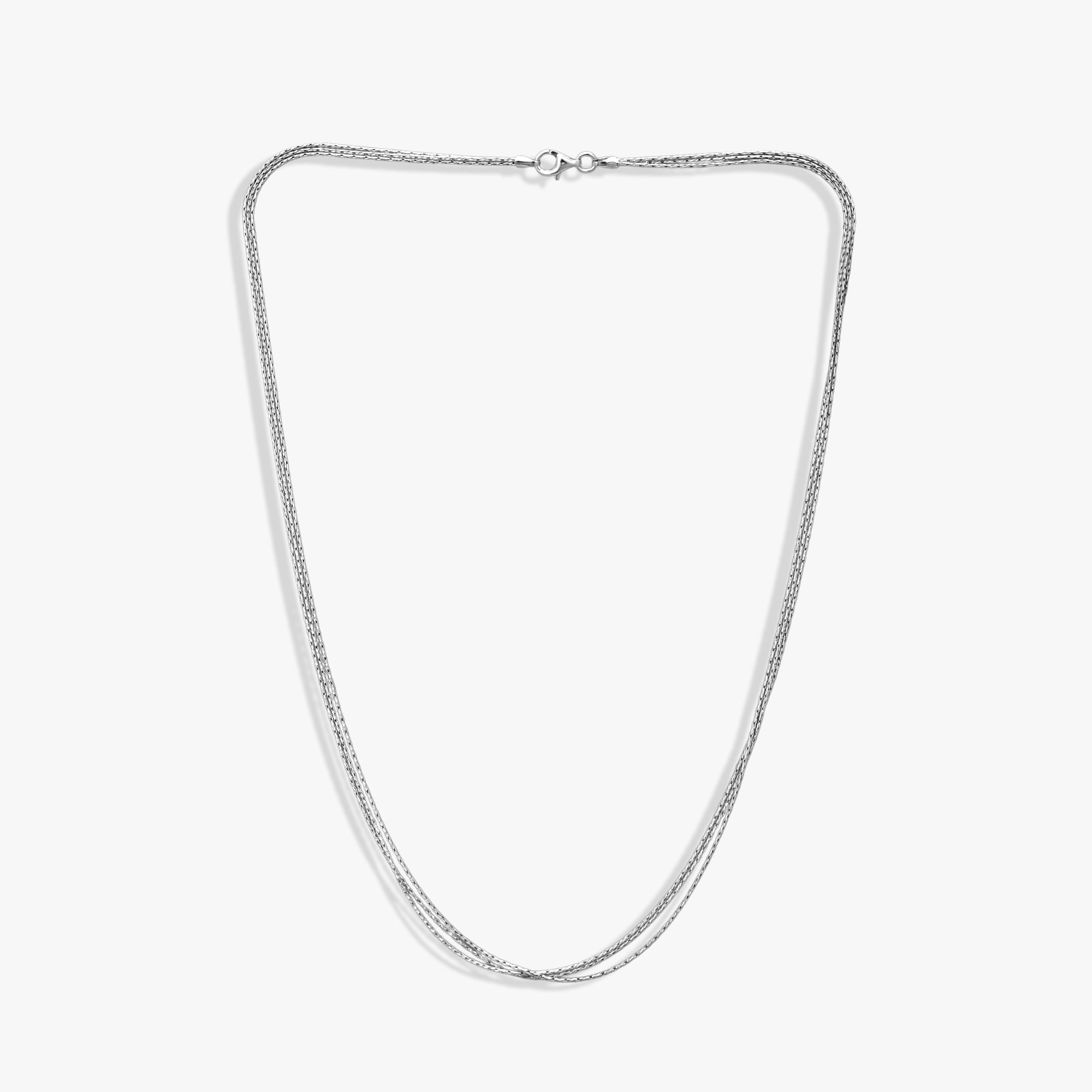 Triple Layer Silver Chain