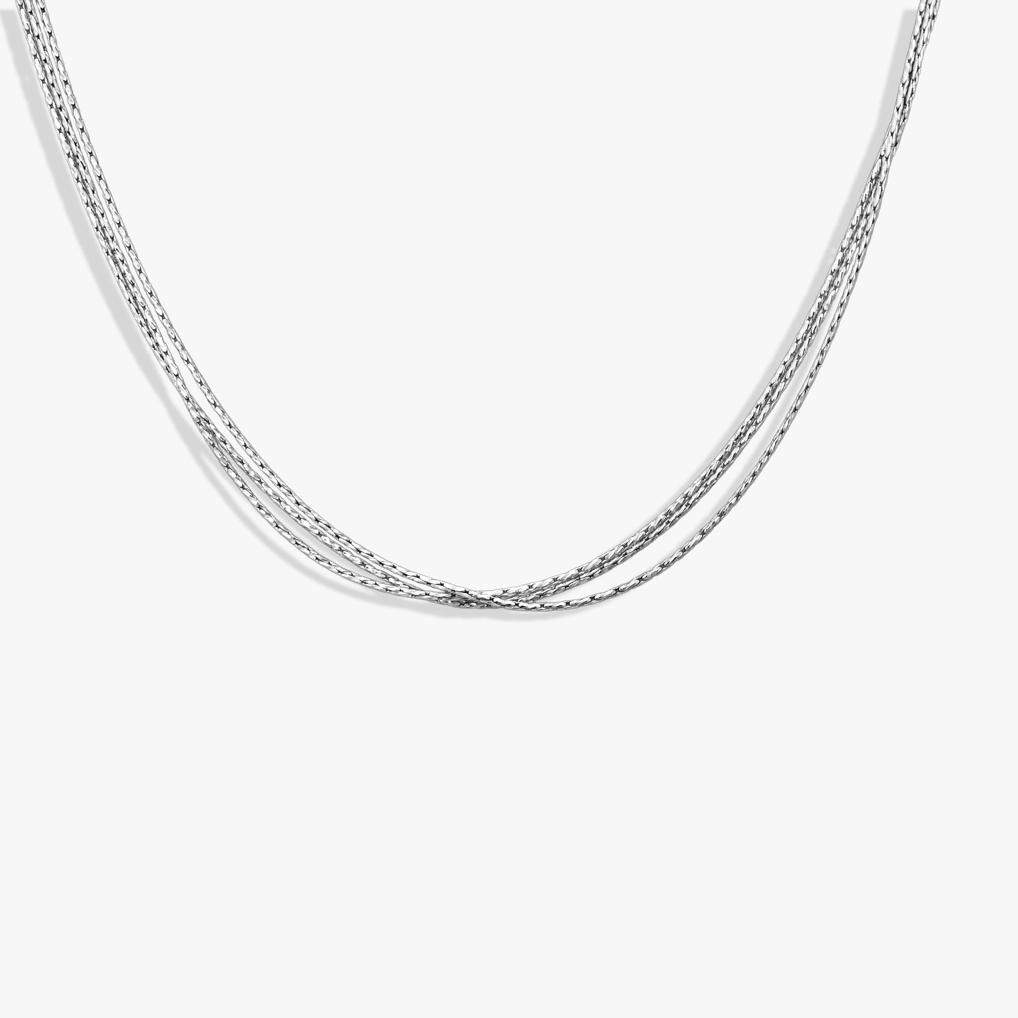 Triple Layer Silver Chain