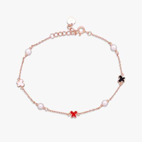 Load image 1 in gallery view. Butterfly Pearl Bracelet