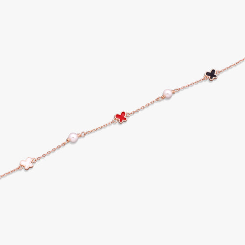 Load image 1 in gallery view. Butterfly Pearl Bracelet