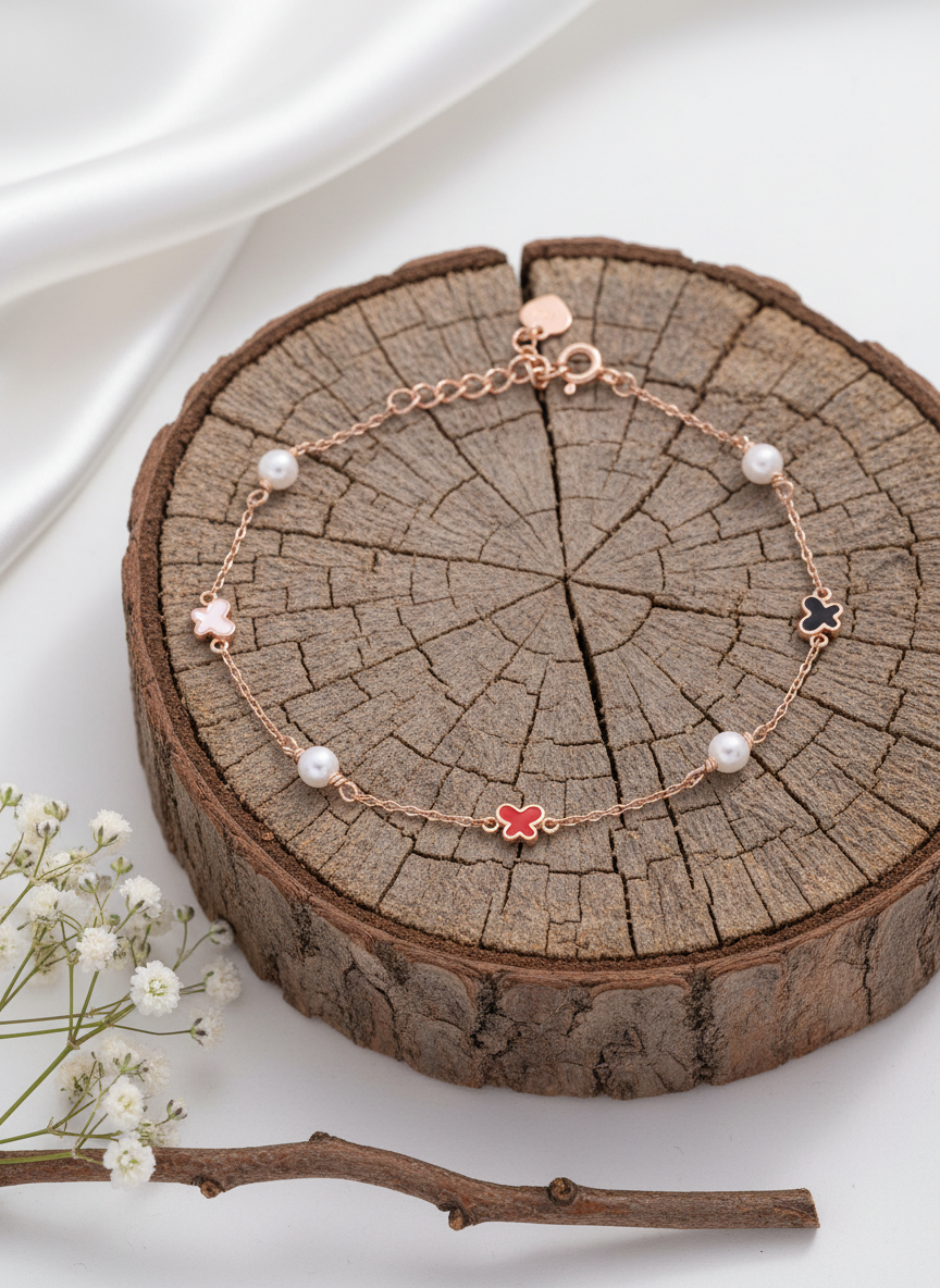 Butterfly Pearl Bracelet