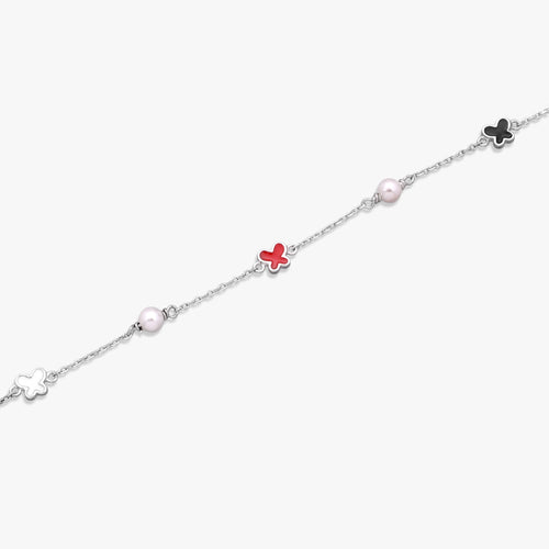 Load image 1 in gallery view. Butterfly Pearl Bracelet