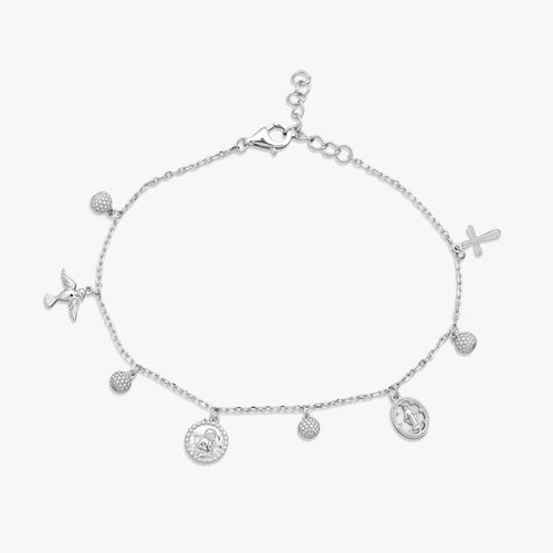 Load image 1 in gallery view. Religious Icons Charm Bracelet