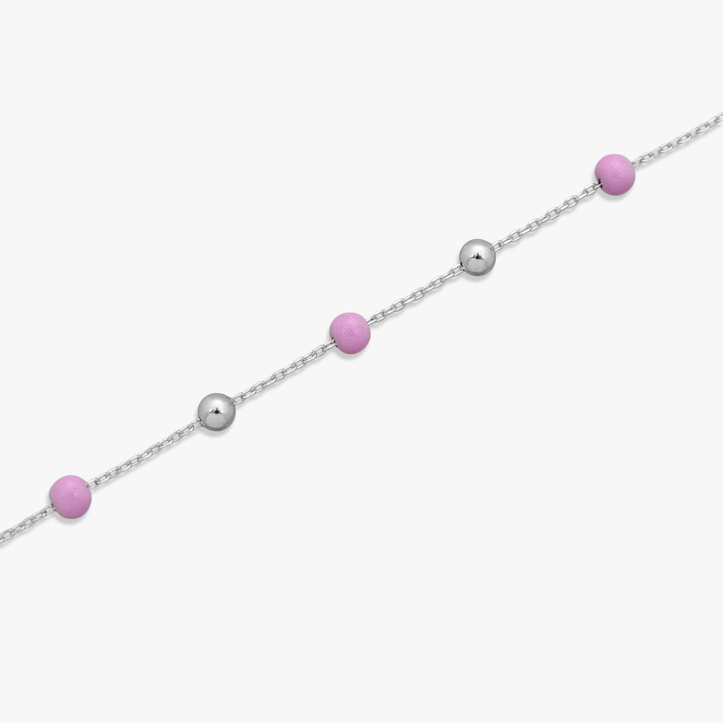 Lavender Bead Chain Bracelet