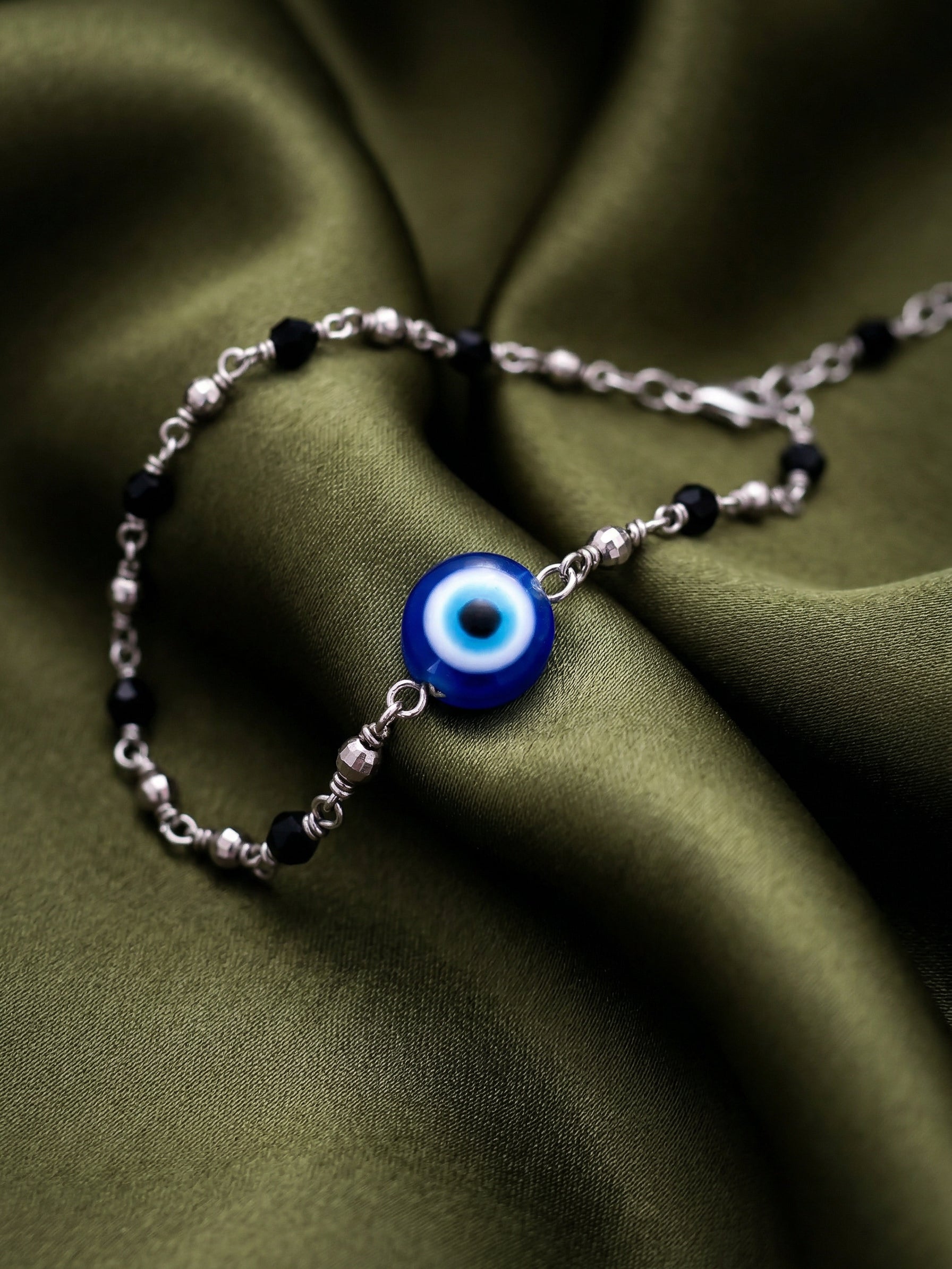 Silver Nazar Eye Bracelet
