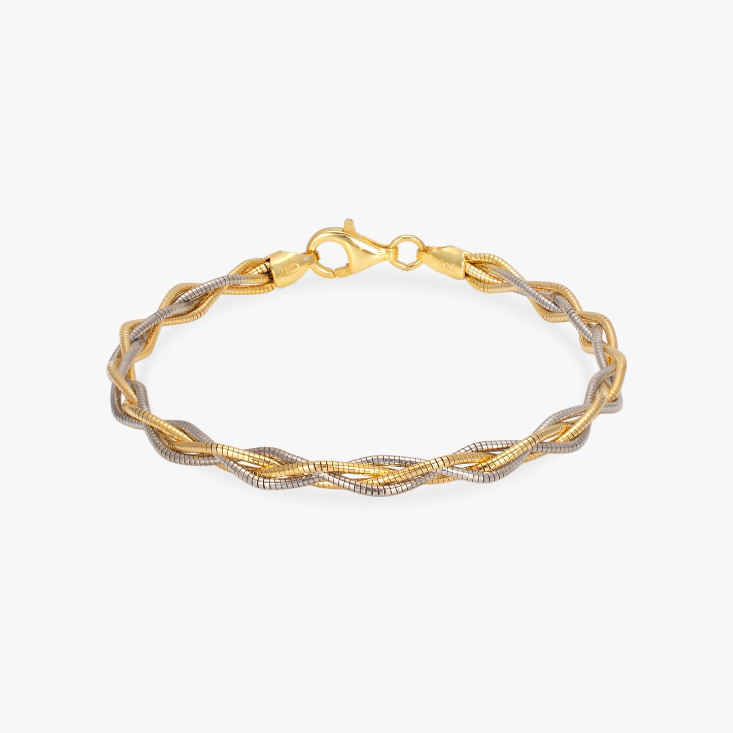 Tricolor Braided Italian Anklet