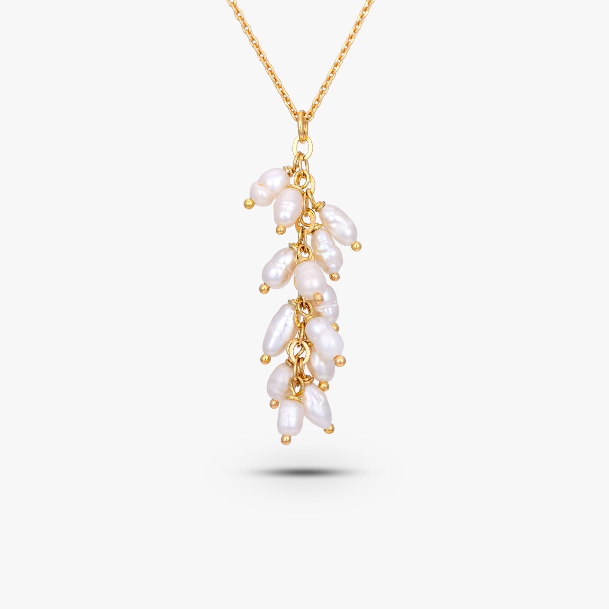 Radiant Pearl Waterfall Necklace