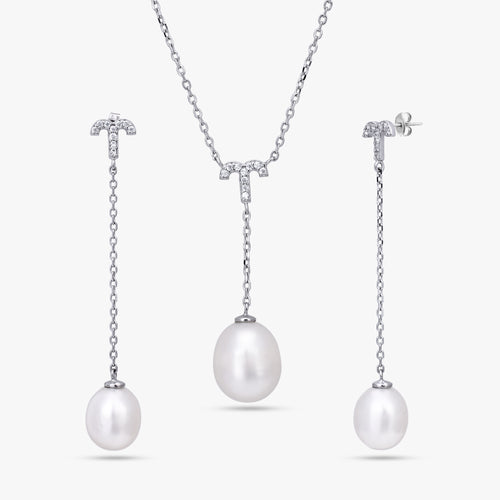 Load image 1 in gallery view. Timeless Pearl Drop Set