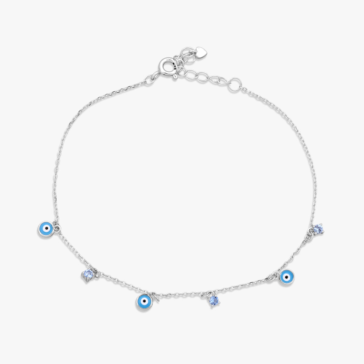 Silver Evil Eye Bracelet