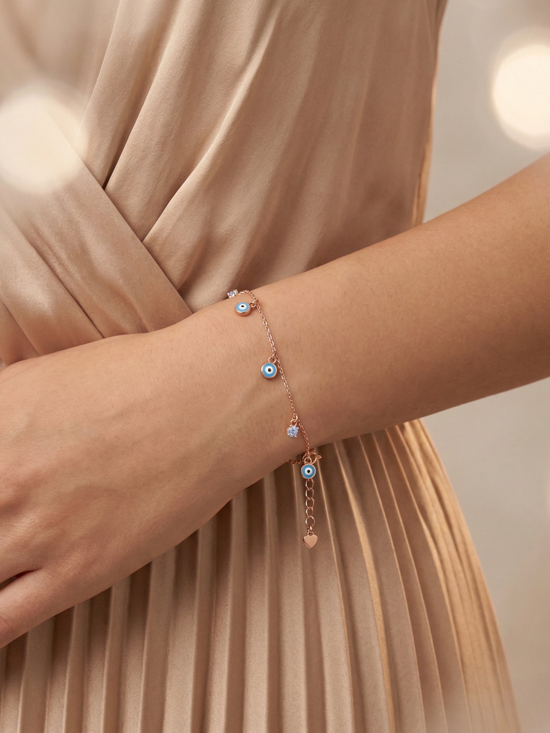 Silver Evil Eye Bracelet
