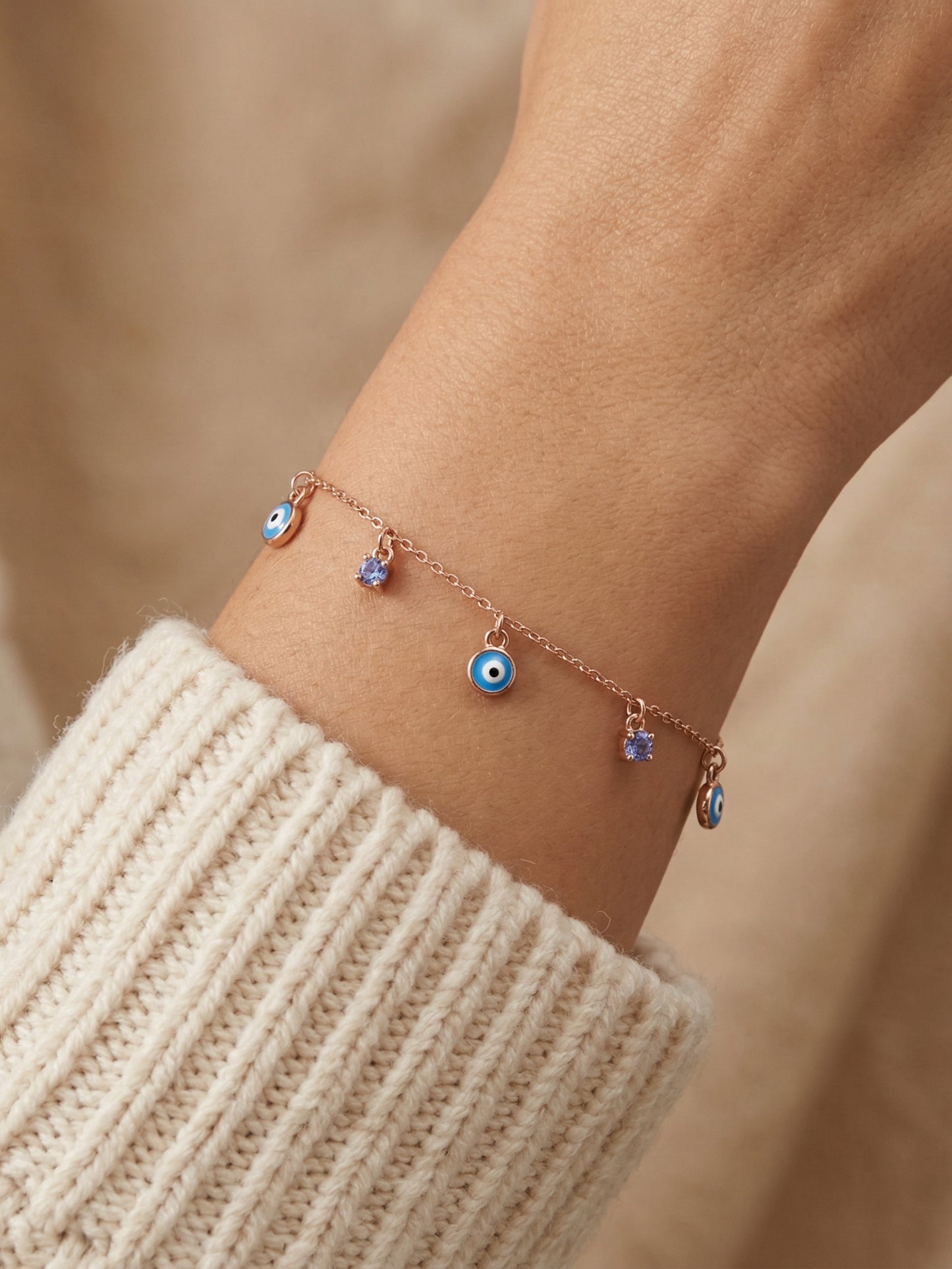 Silver Evil Eye Bracelet
