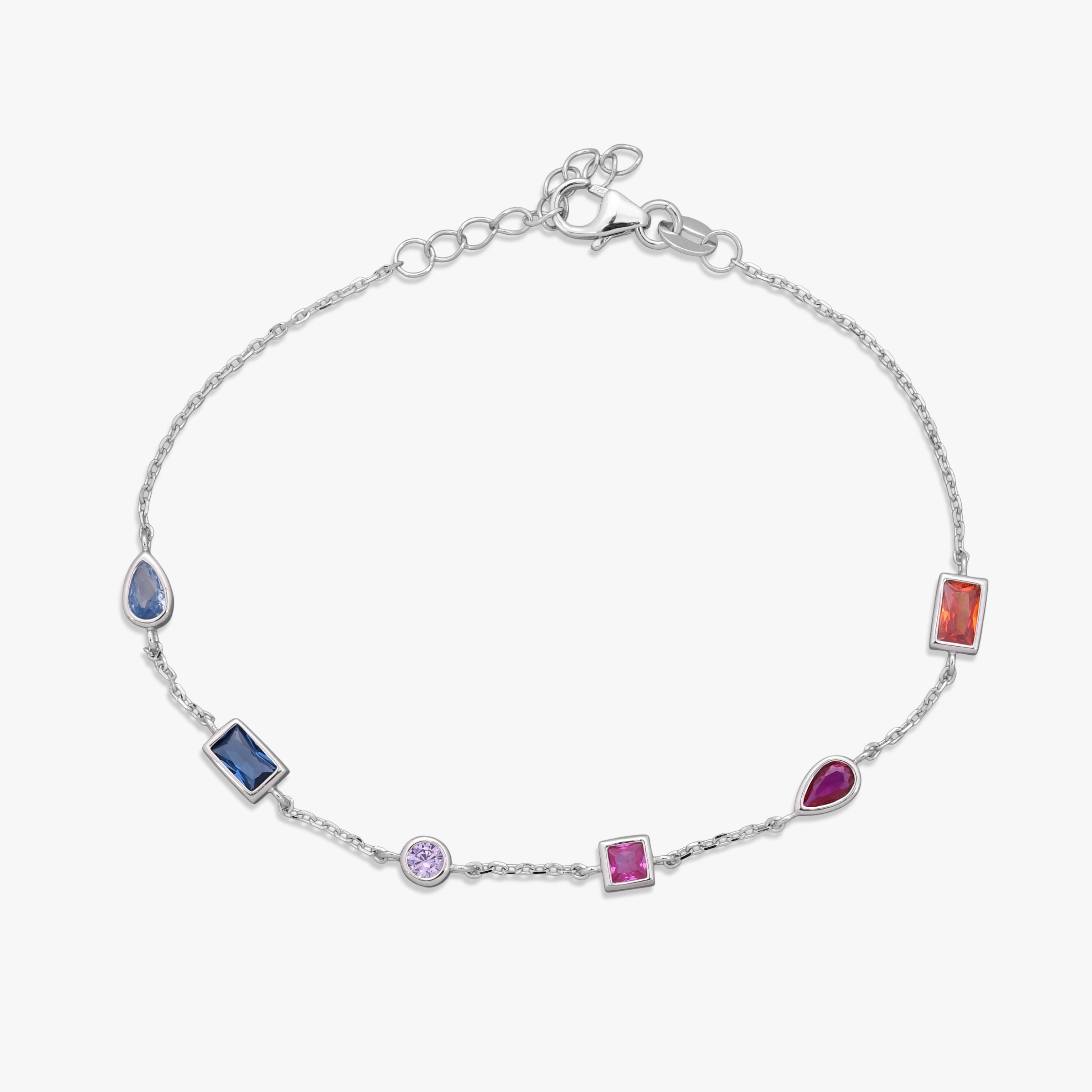 Vibrant Multi-Gemstone Bracelet